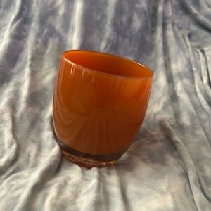 Glassybaby—Orange Glass Candle Holder (Harvest)
